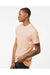 Tultex 541 Mens Premium Short Sleeve Crewneck T-Shirt Heather Peach Model Side