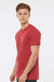 Tultex 541 Mens Premium Short Sleeve Crewneck T-Shirt Heather Red Model Side