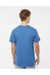 Tultex 541 Mens Premium Short Sleeve Crewneck T-Shirt Heather Royal Blue Model Back