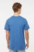 Tultex 541 Mens Premium Short Sleeve Crewneck T-Shirt Heather Royal Blue Model Back