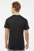 Tultex 207 Mens Poly-Rich Short Sleeve V-Neck T-Shirt Black Model Back