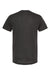 Tultex 207 Mens Poly-Rich Short Sleeve V-Neck T-Shirt Heather Graphite Grey Flat Back