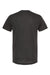 Tultex 207 Mens Poly-Rich Short Sleeve V-Neck T-Shirt Heather Graphite Grey Flat Back