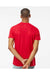 Tultex 207 Mens Poly-Rich Short Sleeve V-Neck T-Shirt Red Model Back