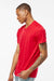 Tultex 207 Mens Poly-Rich Short Sleeve V-Neck T-Shirt Red Model Side