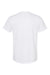 Tultex 207 Mens Poly-Rich Short Sleeve V-Neck T-Shirt White Flat Back