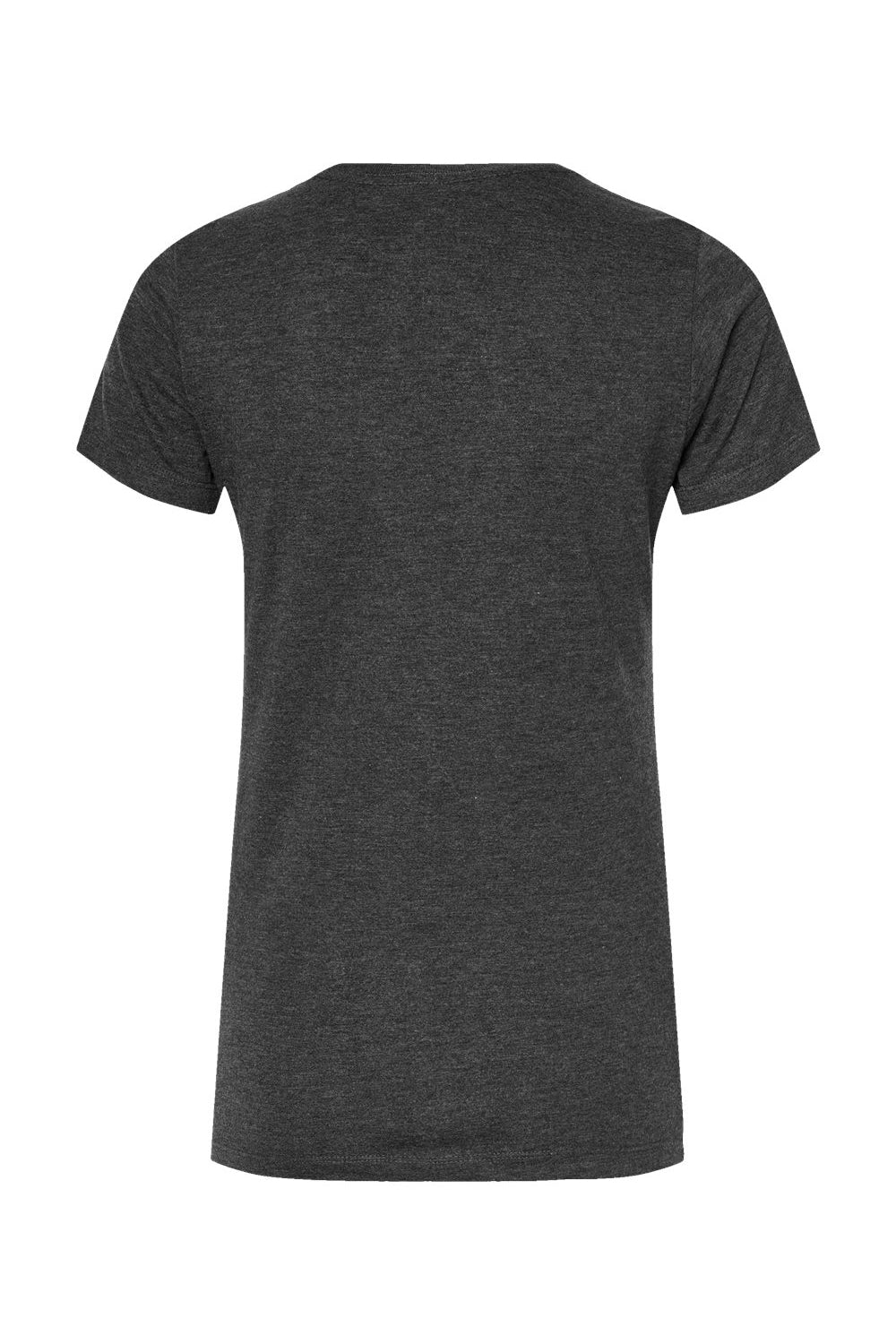 Tultex 542 Womens Premium Short Sleeve Crewneck T-Shirt Heather Black Flat Back
