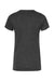 Tultex 542 Womens Premium Short Sleeve Crewneck T-Shirt Heather Black Flat Back