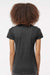 Tultex 542 Womens Premium Short Sleeve Crewneck T-Shirt Heather Black Model Back