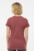Tultex 542 Womens Premium Short Sleeve Crewneck T-Shirt Heather Burgundy Model Back