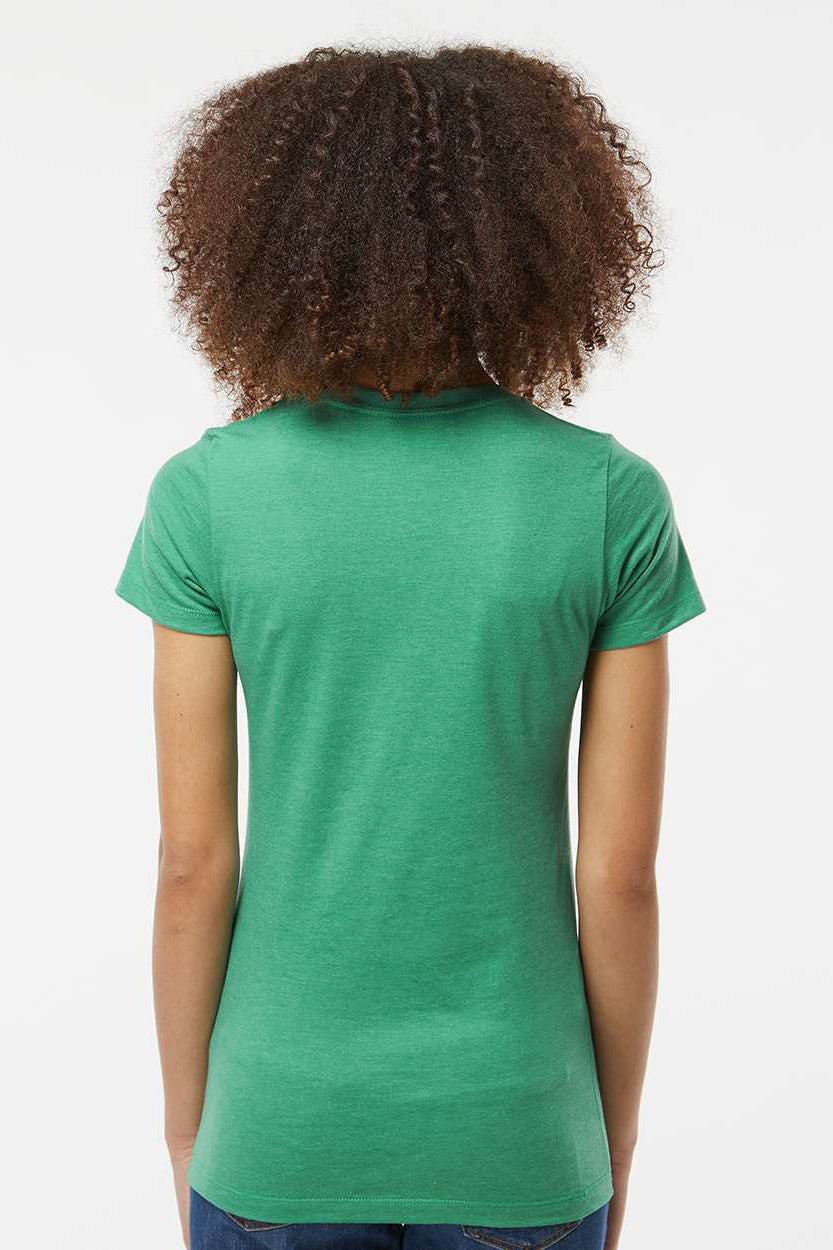 Tultex 542 Womens Premium Short Sleeve Crewneck T-Shirt Heather Kelly Green Model Back