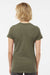 Tultex 542 Womens Premium Short Sleeve Crewneck T-Shirt Heather Olive Green Model Back