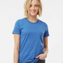 Tultex Womens Premium Short Sleeve Crewneck T-Shirt - Heather Royal Blue - NEW