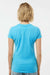 Tultex 213 Womens Fine Jersey Slim Fit Short Sleeve Crewneck T-Shirt Aqua Blue Model Back