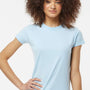 Tultex Womens Fine Jersey Slim Fit Short Sleeve Crewneck T-Shirt - Baby Blue