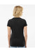Tultex 213 Womens Fine Jersey Slim Fit Short Sleeve Crewneck T-Shirt Black Model Back
