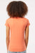 Tultex 213 Womens Fine Jersey Slim Fit Short Sleeve Crewneck T-Shirt Coral Orange Model Back