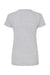 Tultex 213 Womens Fine Jersey Slim Fit Short Sleeve Crewneck T-Shirt Heather Grey Flat Back
