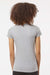 Tultex 213 Womens Fine Jersey Slim Fit Short Sleeve Crewneck T-Shirt Heather Grey Model Back