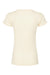 Tultex 213 Womens Fine Jersey Slim Fit Short Sleeve Crewneck T-Shirt Natural Flat Back