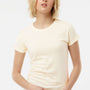 Tultex Womens Fine Jersey Slim Fit Short Sleeve Crewneck T-Shirt - Natural