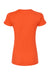 Tultex 213 Womens Fine Jersey Slim Fit Short Sleeve Crewneck T-Shirt Orange Flat Back