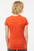 Tultex 213 Womens Fine Jersey Slim Fit Short Sleeve Crewneck T-Shirt Orange Model Back