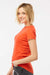 Tultex 213 Womens Fine Jersey Slim Fit Short Sleeve Crewneck T-Shirt Orange Model Side