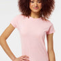 Tultex Womens Fine Jersey Slim Fit Short Sleeve Crewneck T-Shirt - Pink