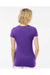 Tultex 213 Womens Fine Jersey Slim Fit Short Sleeve Crewneck T-Shirt Purple Model Back