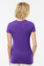 Tultex 213 Womens Fine Jersey Slim Fit Short Sleeve Crewneck T-Shirt Purple Model Back