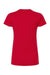 Tultex 213 Womens Fine Jersey Slim Fit Short Sleeve Crewneck T-Shirt Red Flat Back