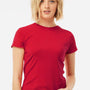 Tultex Womens Fine Jersey Slim Fit Short Sleeve Crewneck T-Shirt - Red