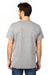 Threadfast Apparel 100A Mens Ultimate Short Sleeve Crewneck T-Shirt Heather Grey Model Back