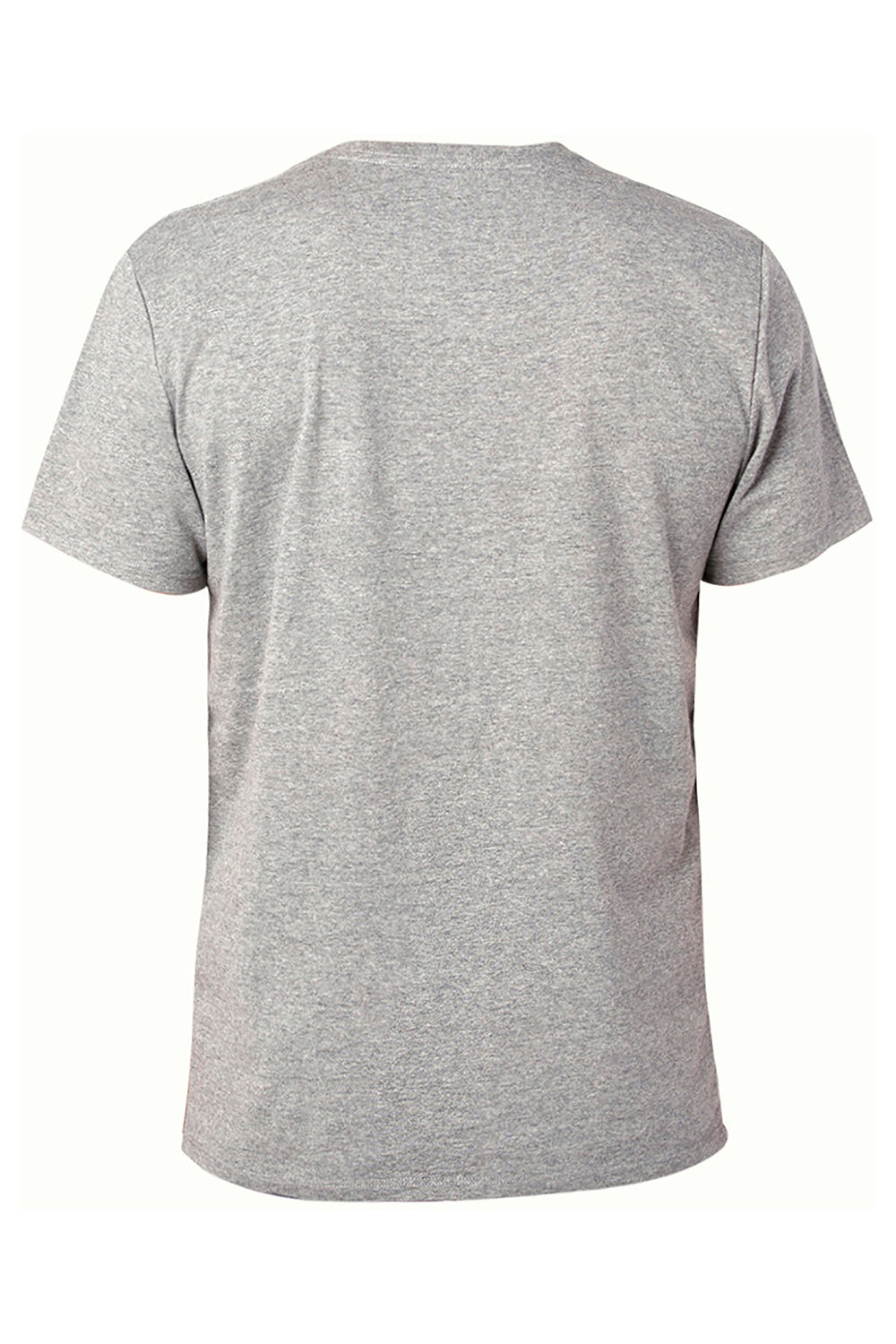 Threadfast Apparel 100A Mens Ultimate Short Sleeve Crewneck T-Shirt Heather Grey Flat Back