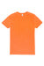 Threadfast Apparel 100A Mens Ultimate Short Sleeve Crewneck T-Shirt Bright Orange Flat Front