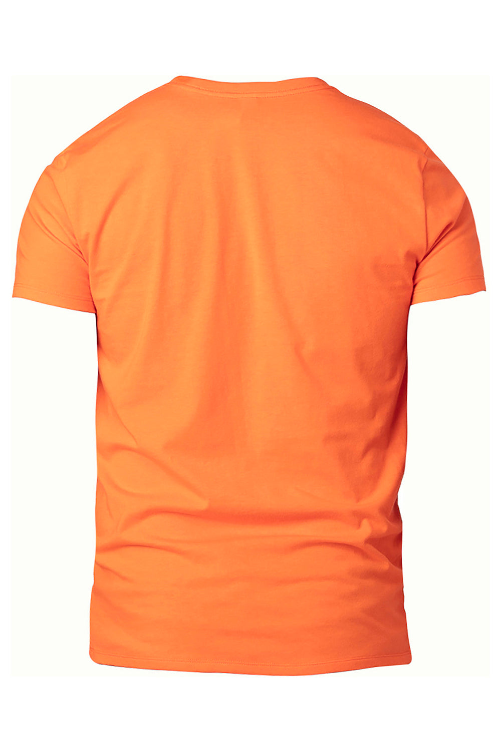 Threadfast Apparel 100A Mens Ultimate Short Sleeve Crewneck T-Shirt Bright Orange Flat Back