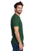Threadfast Apparel 100A Mens Ultimate Short Sleeve Crewneck T-Shirt Forest Green Model Side