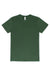 Threadfast Apparel 100A Mens Ultimate Short Sleeve Crewneck T-Shirt Forest Green Flat Front