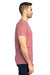 Threadfast Apparel 100A Mens Ultimate Short Sleeve Crewneck T-Shirt Heather Maroon Model Side