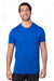 Threadfast Apparel 100A Mens Ultimate Short Sleeve Crewneck T-Shirt Royal Blue Model Front