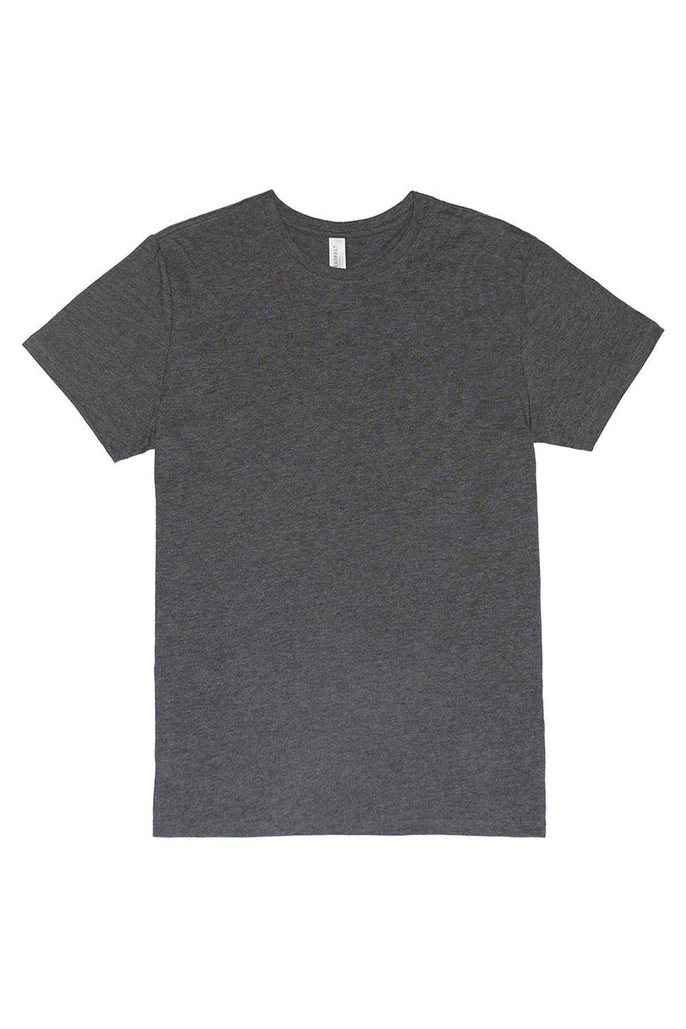 Threadfast Apparel 100A Mens Ultimate Short Sleeve Crewneck T-Shirt Heather Charcoal Grey Flat Front