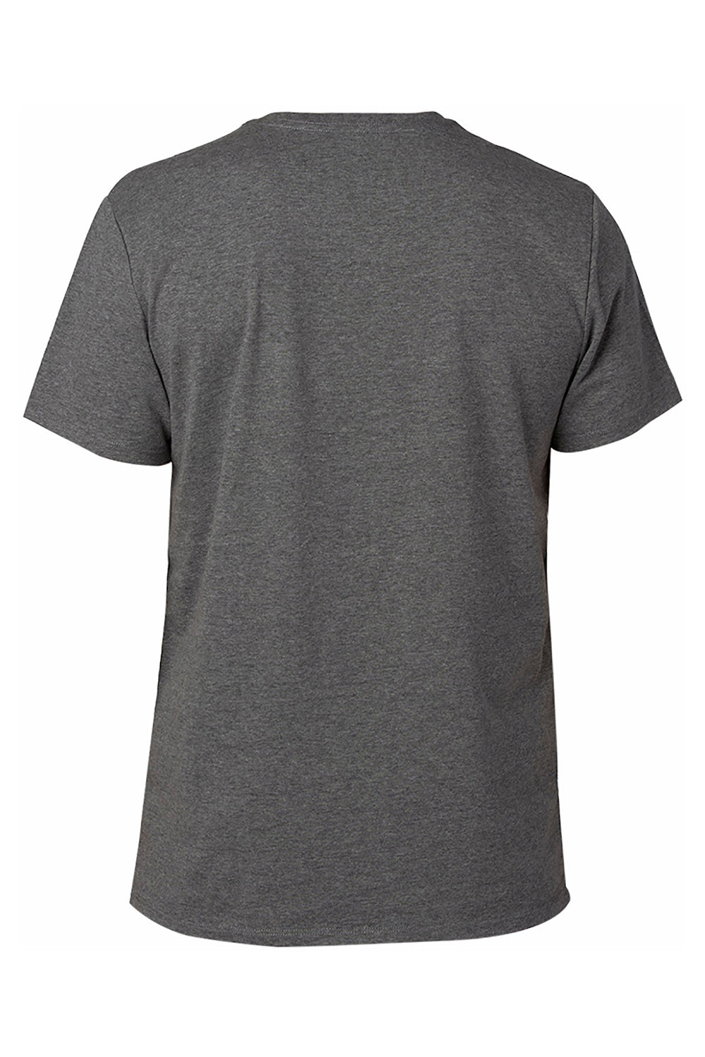 Threadfast Apparel 100A Mens Ultimate Short Sleeve Crewneck T-Shirt Heather Charcoal Grey Flat Back
