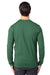 Threadfast Apparel 100LS Mens Ultimate Long Sleeve Crewneck T-Shirt Forest Green Model Back