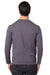 Threadfast Apparel 100LS Mens Ultimate Long Sleeve Crewneck T-Shirt Graphite Grey Model Back