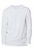 Threadfast Apparel 100LS Mens Ultimate Long Sleeve Crewneck T-Shirt Silver Grey Flat Front