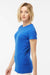 Tultex 213 Womens Fine Jersey Slim Fit Short Sleeve Crewneck T-Shirt Royal Blue Model Side
