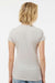 Tultex 213 Womens Fine Jersey Slim Fit Short Sleeve Crewneck T-Shirt Silver Grey Model Back
