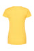 Tultex 213 Womens Fine Jersey Slim Fit Short Sleeve Crewneck T-Shirt Sunshine Yellow Flat Back