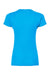 Tultex 213 Womens Fine Jersey Slim Fit Short Sleeve Crewneck T-Shirt Turquoise Blue Flat Back